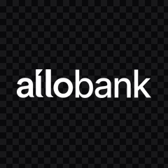 Allo Bank white logo PNG