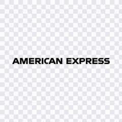 American Express black wordmark PNG