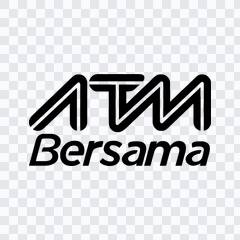 ATM Bersama black logo PNG