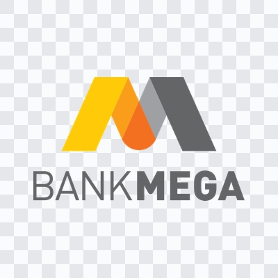 Bank Mega logo png dark download