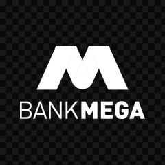 Bank Mega light logo PNG