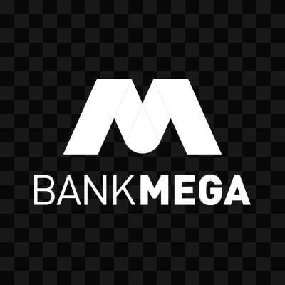 Bank Mega logo png light download