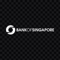Bank of Singapore white logo PNG