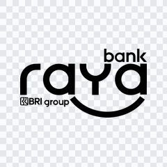 Bank Raya black logo PNG