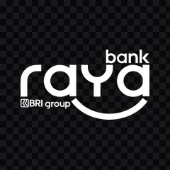 Bank Raya white logo PNG