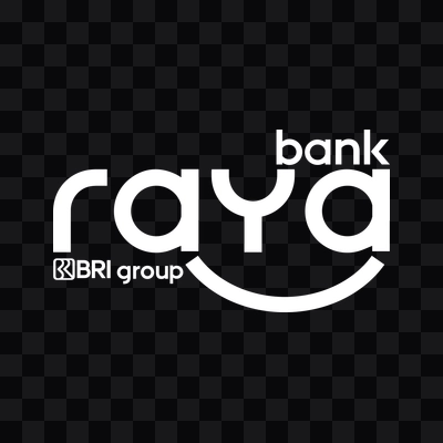Bank Raya white logo in PNG format