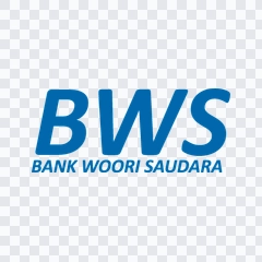 wordmark Bank Woori Saudara berwarna PNG