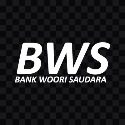 Bank Woori Saudara wordmark png white download