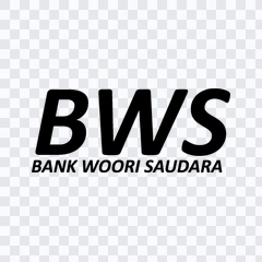 wordmark Bank Woori Saudara hitam PNG