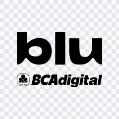 Blu by BCA black logo PNG