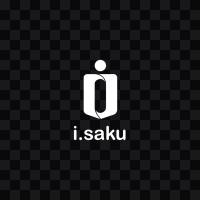 isaku white logo in PNG format
