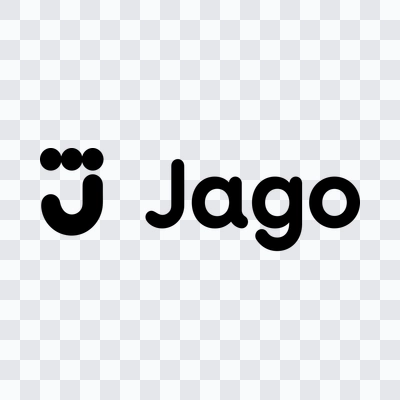 Bank Jago black logo in PNG format
