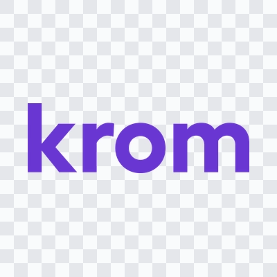 wordmark Krom Bank berwarna PNG