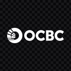 OCBC Bank white logo PNG