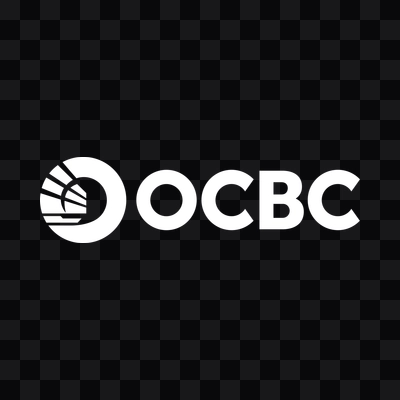 OCBC Bank white logo in PNG format