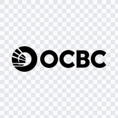 OCBC Bank black logo PNG