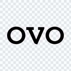 OVO black logo PNG
