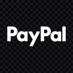 PayPal white wordmark PNG