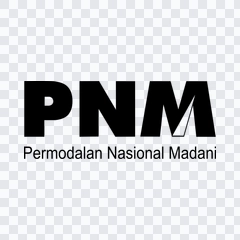 PNM (Permodalan Nasional Madani) black logo PNG