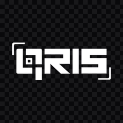 QRIS white logo PNG