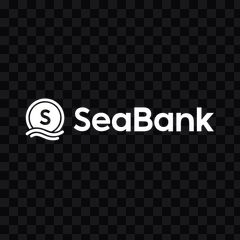 SeaBank white logo PNG