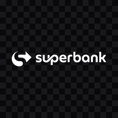 Super Bank white logo PNG