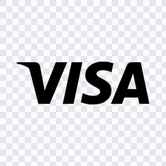 Visa black logo PNG