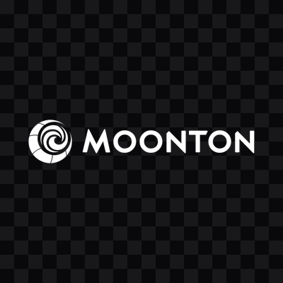 Moonton white logo in PNG format