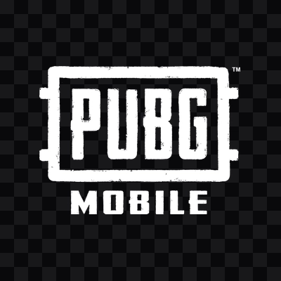 PUBG Mobile white logo in PNG format