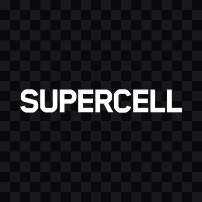 Supercell white wordmark PNG