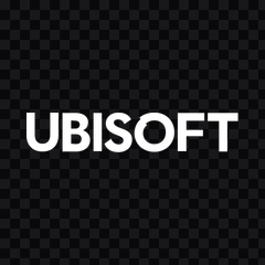 Ubisoft white wordmark PNG