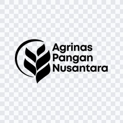 logo Agrinas Pangan Nusantara hitam PNG