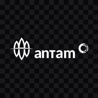 logo Antam putih PNG