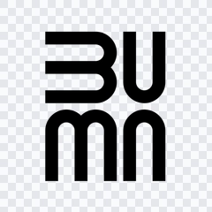 BUMN black logo PNG