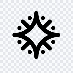 Kementerian Ekonomi Kreatif (Ekraf) black logo PNG