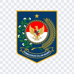 logo Kementerian Dalam Negeri / Kemendagri berwarna PNG