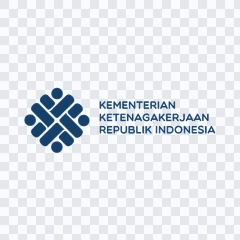 logo Kementerian Ketenagakerjaan / Kemnaker berwarna PNG