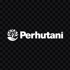 Perhutani white logo PNG