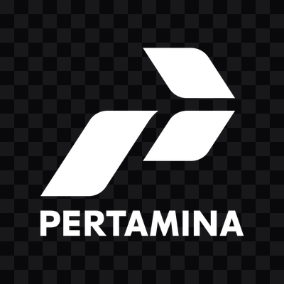 Pertamina white logo in PNG format