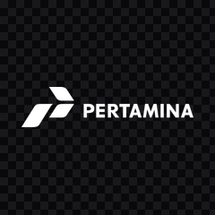 Pertamina white logo PNG