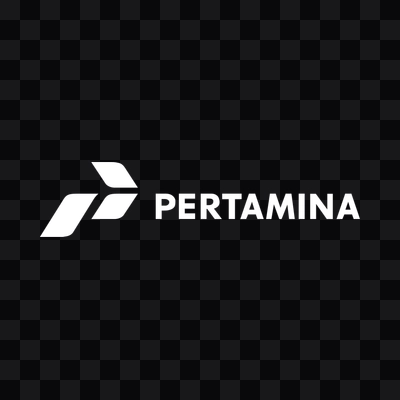 Pertamina white logo in PNG format
