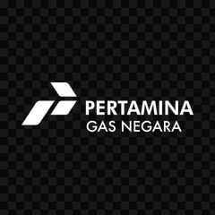 PGN (Pertamina Gas Negara) white logo PNG
