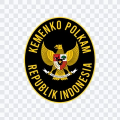 logo Kemenko Polkam berwarna PNG