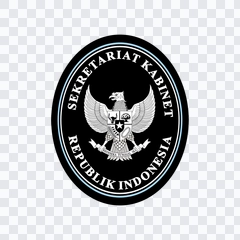 logo Sekretariat Dukungan Kabinet (Setkab) berwarna PNG