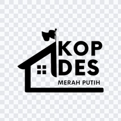 Koperasi Desa Merah Putih / Kopdes black logo PNG