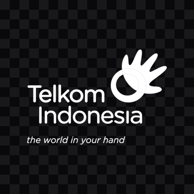 Logo Telkom Indonesia putih format PNG