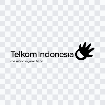 Logo Telkom Indonesia hitam format PNG