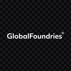 GlobalFoundries white wordmark PNG