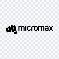 Micromax black logo PNG