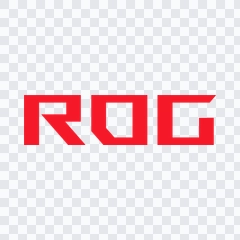 ROG (Republic of Gamers) colored wordmark PNG